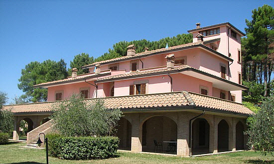 Italien, Toskana Meeresnhe, Riparbella, San Pecoraio, Die Villa