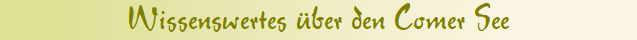 Wissenswertes ber den Comer See
